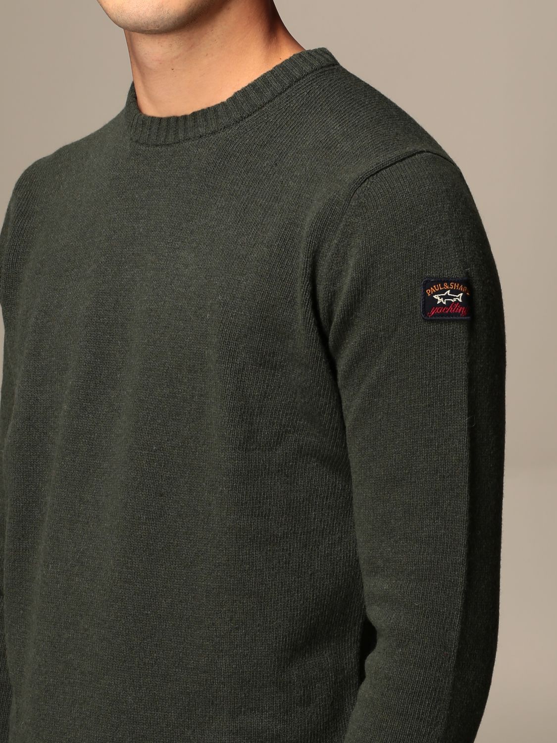 paul and shark crew button knitted jumper