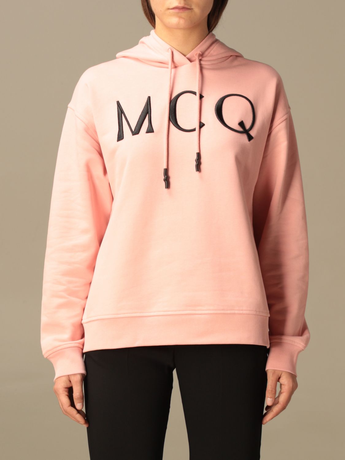 Sweatshirt Mcq: Mcq McQueen sweatshirt with logo pink 1