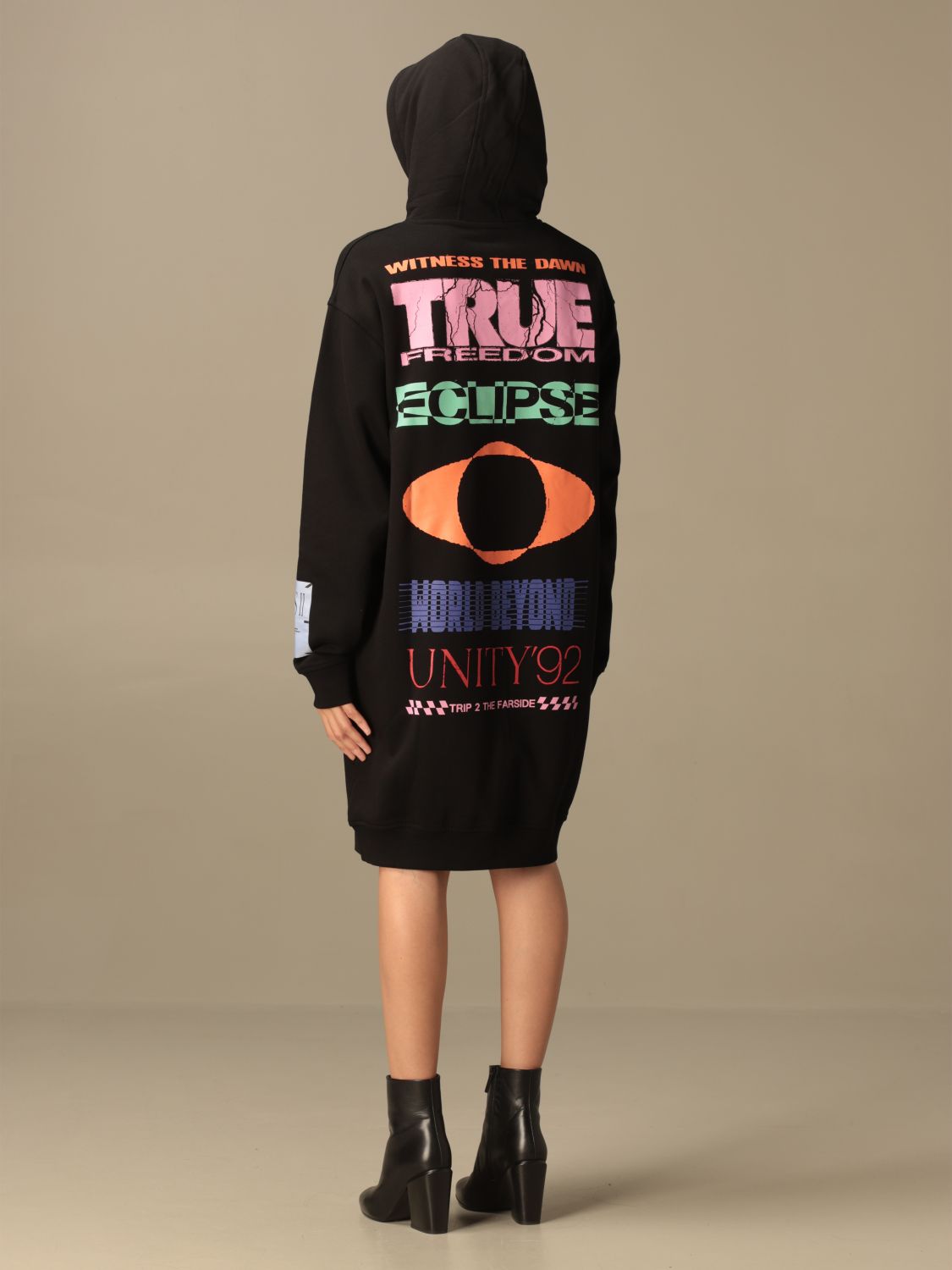 MCQ: ueen sweatshirt dress with big 