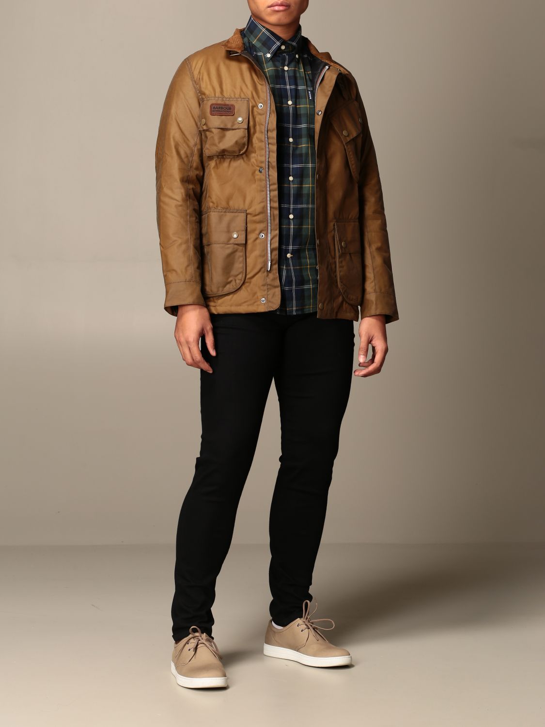 Jacket Barbour: Barbour international jacket in coated cotton sand 2