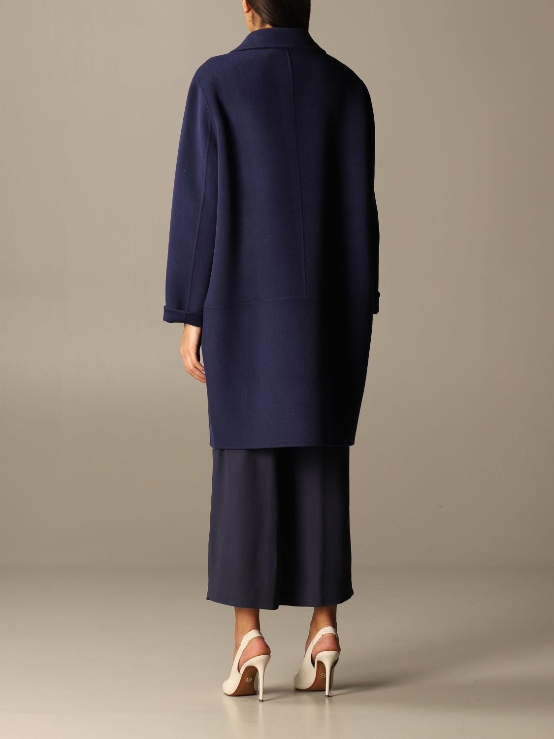 MANILA GRACE Coat women Blue Coat Manila Grace K015WU