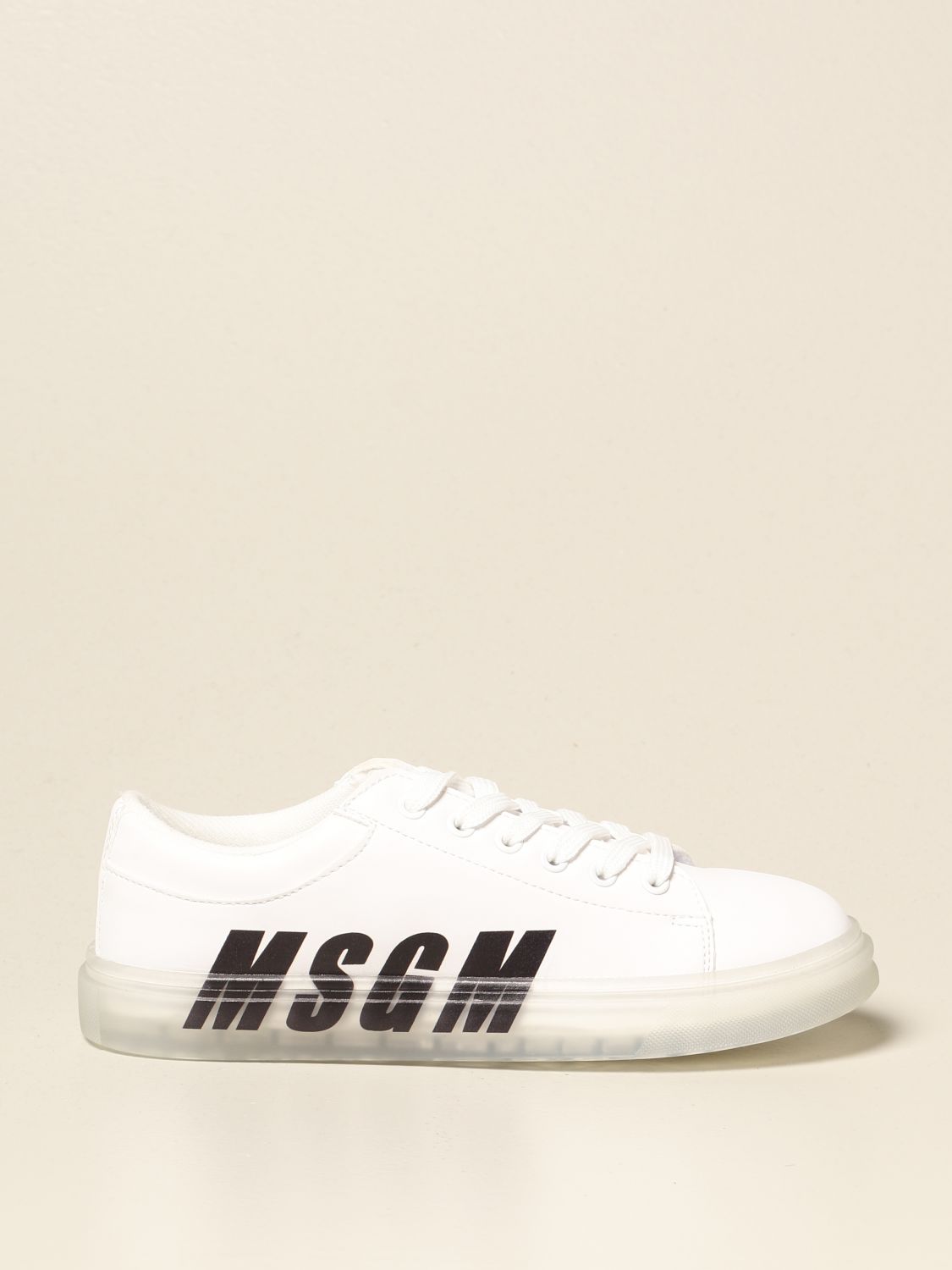 kids white leather sneakers