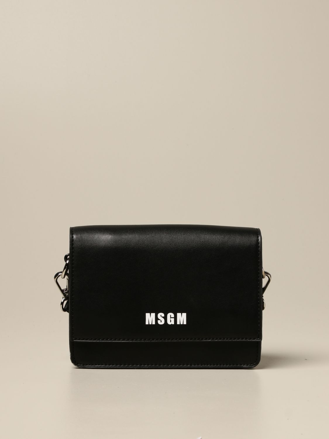 MSGM KIDS: mini bag in synthetic leather with logo | Clutch Msgm Kids