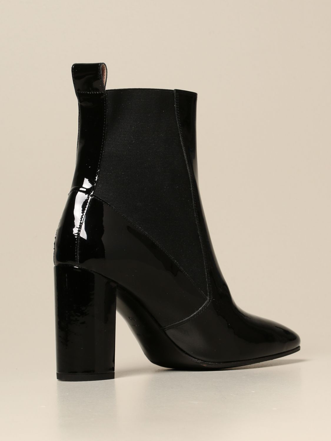 Msgm ankle boot in patent leather with 