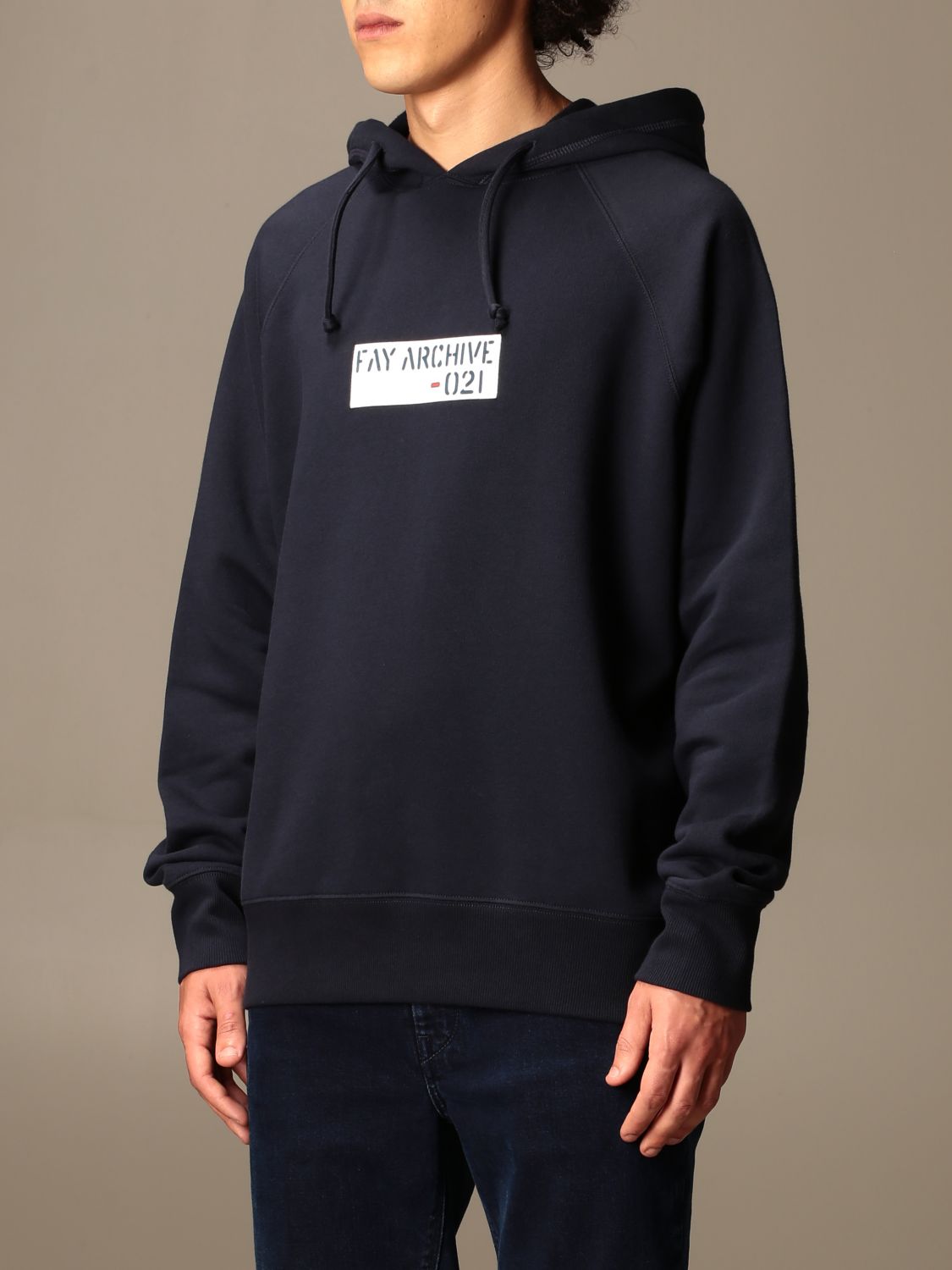 Fay Outlet: Sudadera hombre | Sudadera Fay Hombre Azul Marino | Sudadera  Fay NJMB5412830 SHE GIGLIO.COM