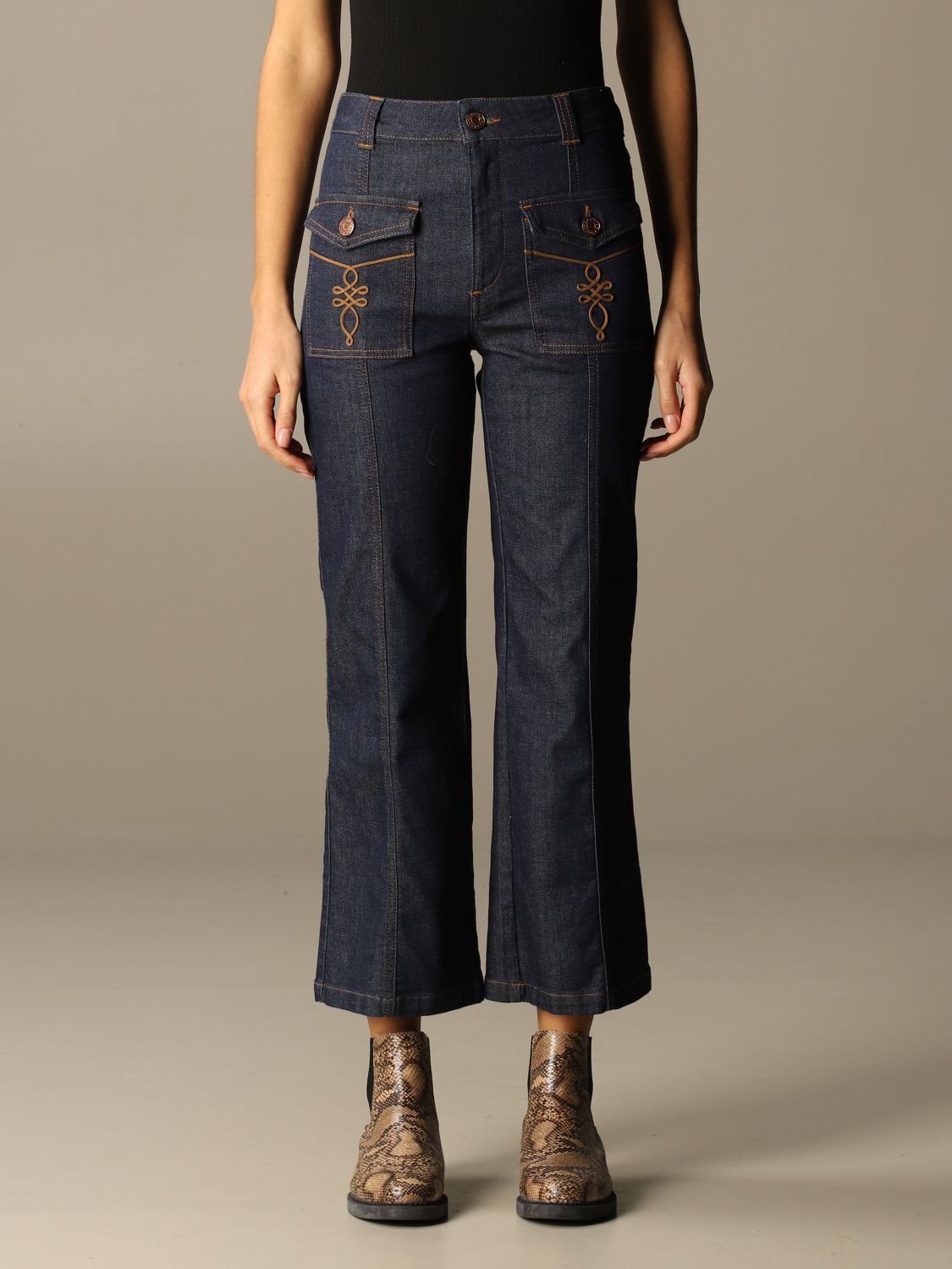 See By Chloé jeans with patch pockets