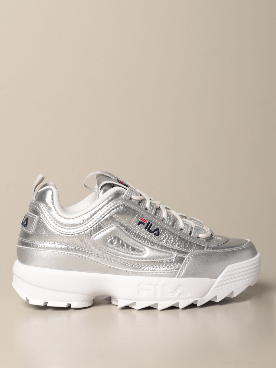 fila silver sneakers