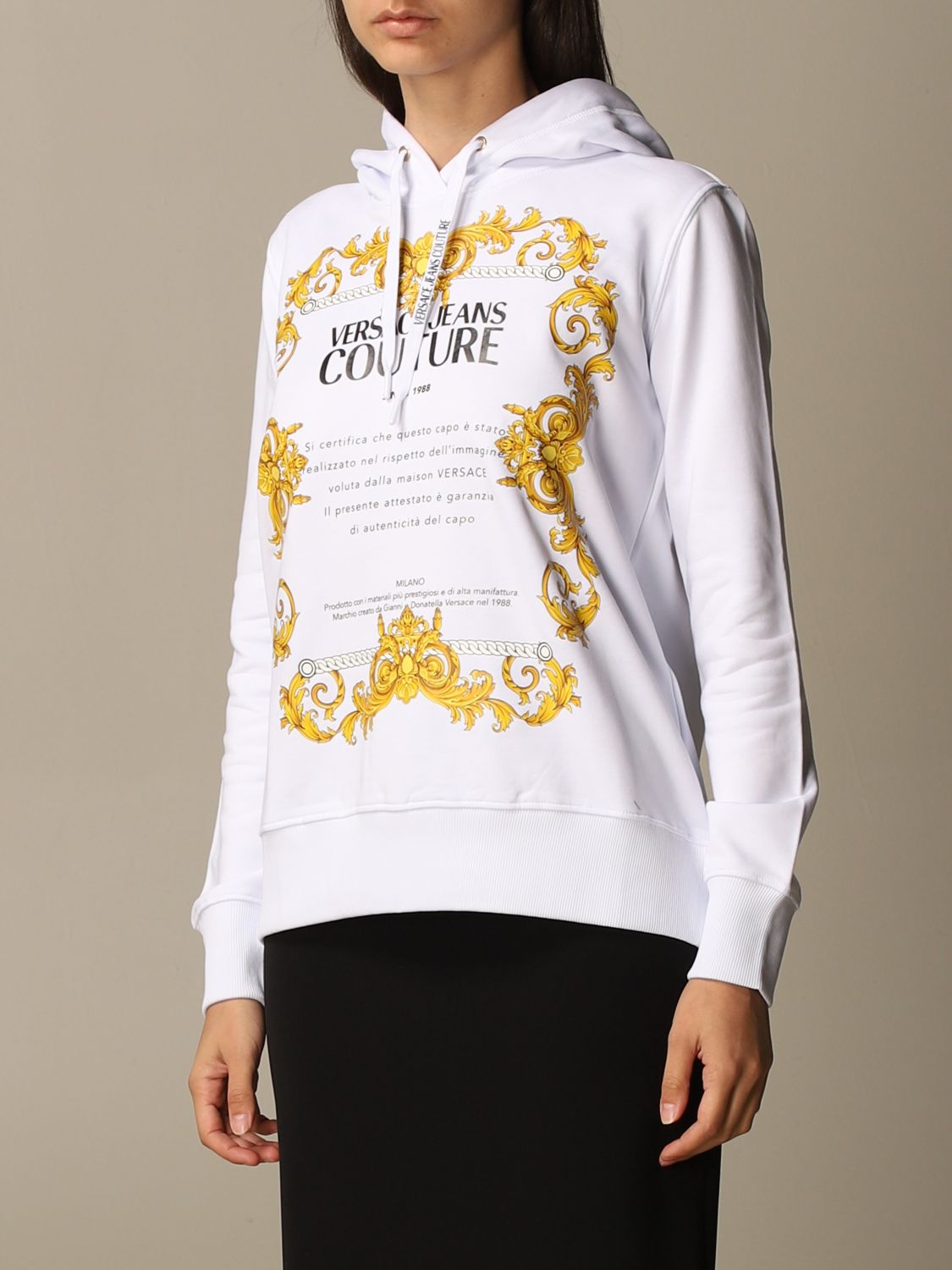 Outlet de Versace Jeans Couture: Sudadera para mujer, | Versace Jeans Couture B6HZA7TS30318 en línea GIGLIO.COM