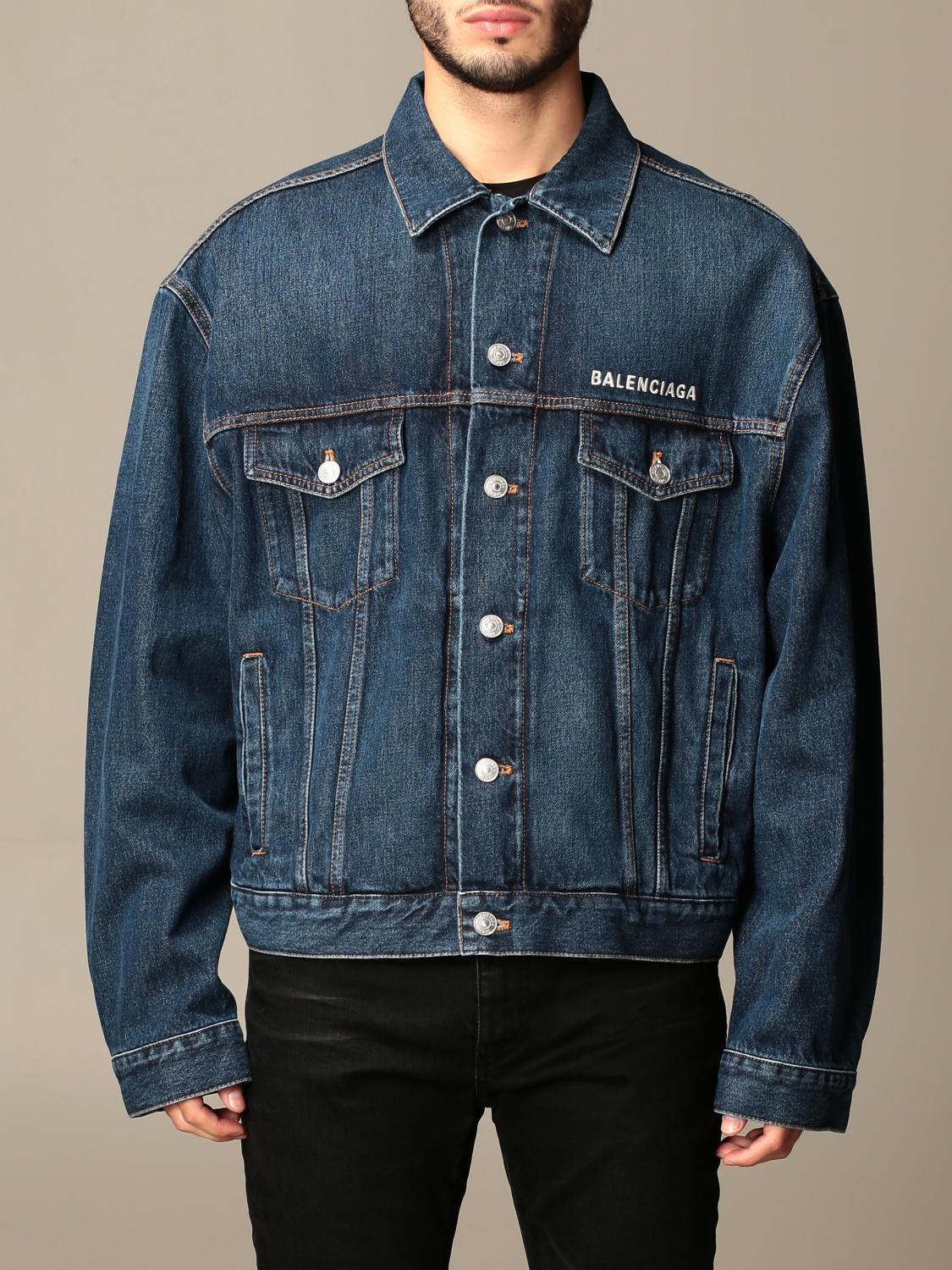 balenciaga denim jacket men