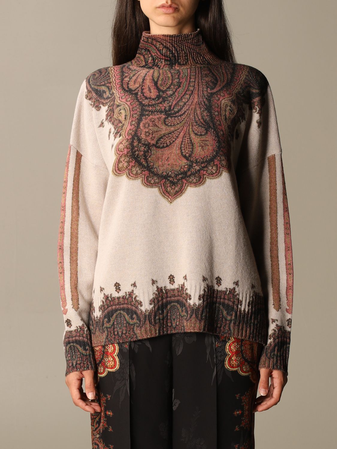 Pullover Damen Etro Pullover Etro Damen Beige Pullover Etro 9173 Giglio De
