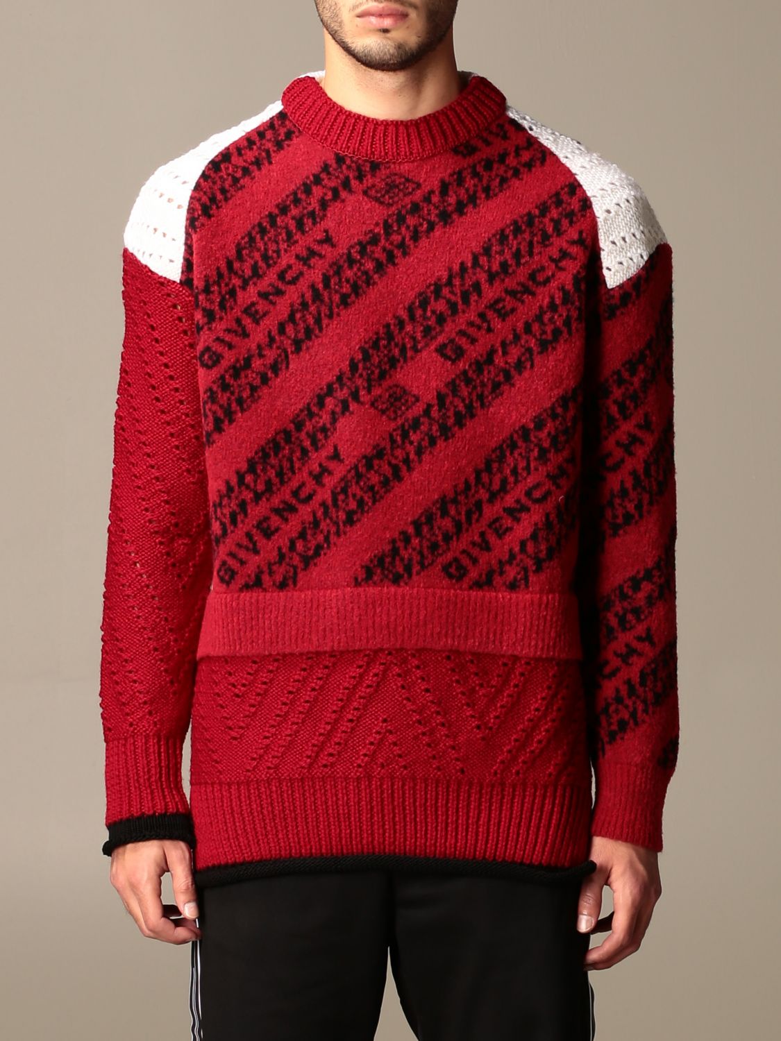 givenchy red jumper mens