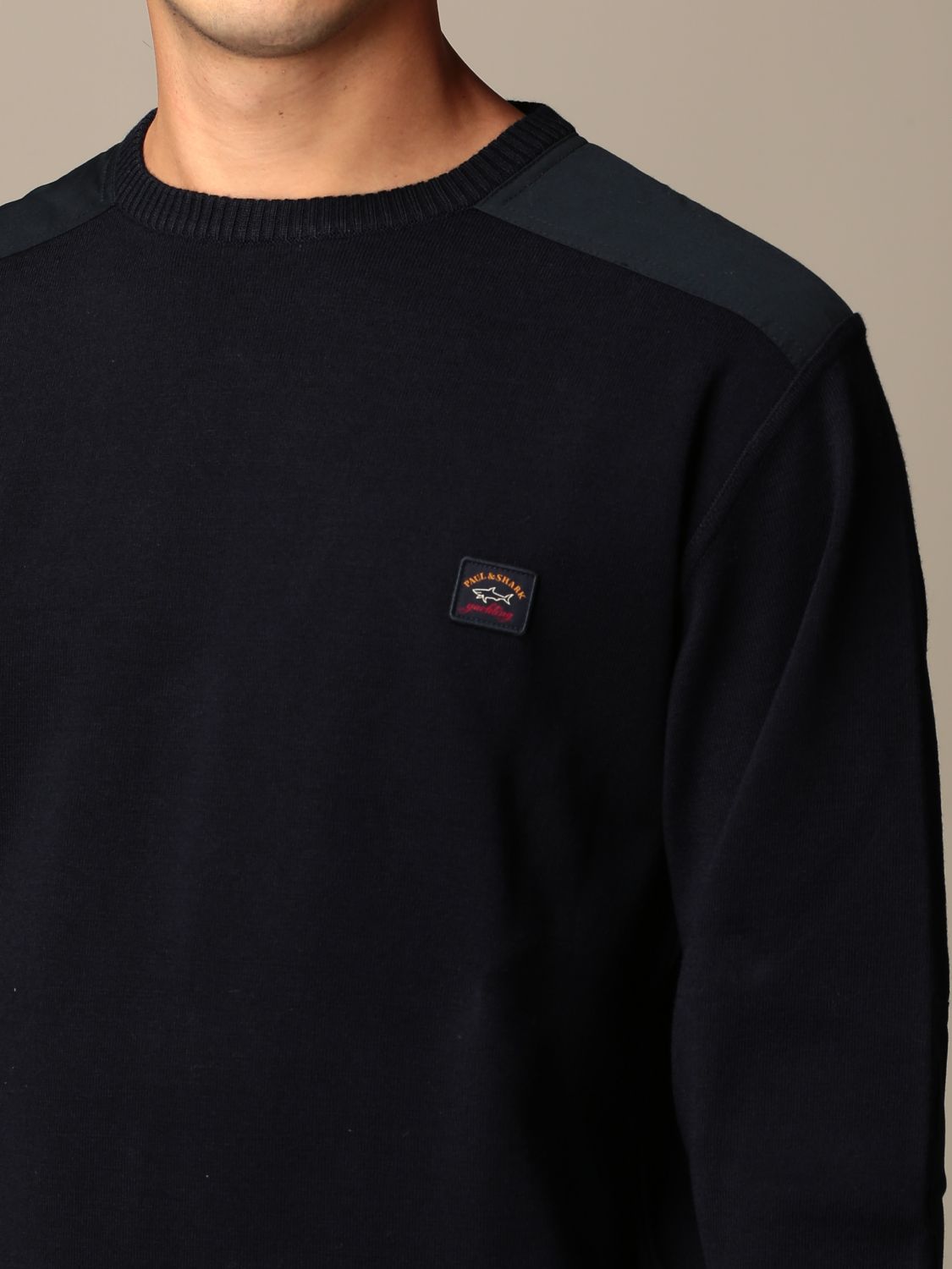stel voor gebruiker grafisch PAUL & SHARK: crewneck sweater with logo | Sweater Paul & Shark Men Blue |  Sweater Paul & Shark C0P918 GIGLIO.COM