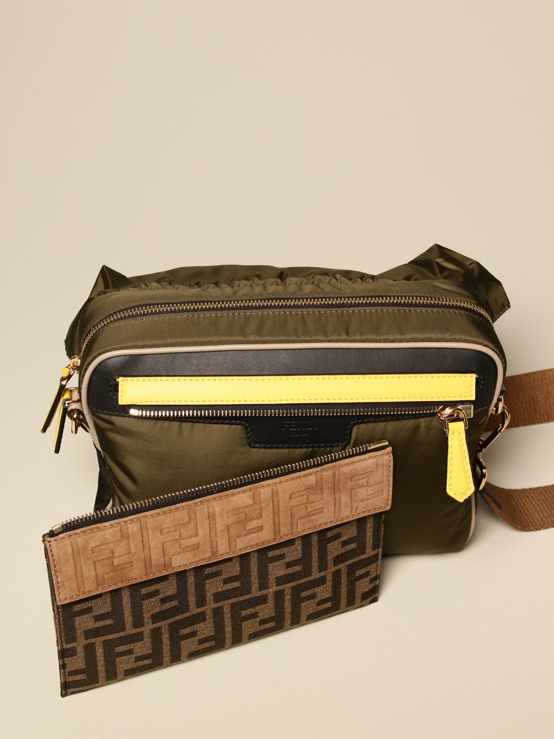 fendi nylon crossbody bag