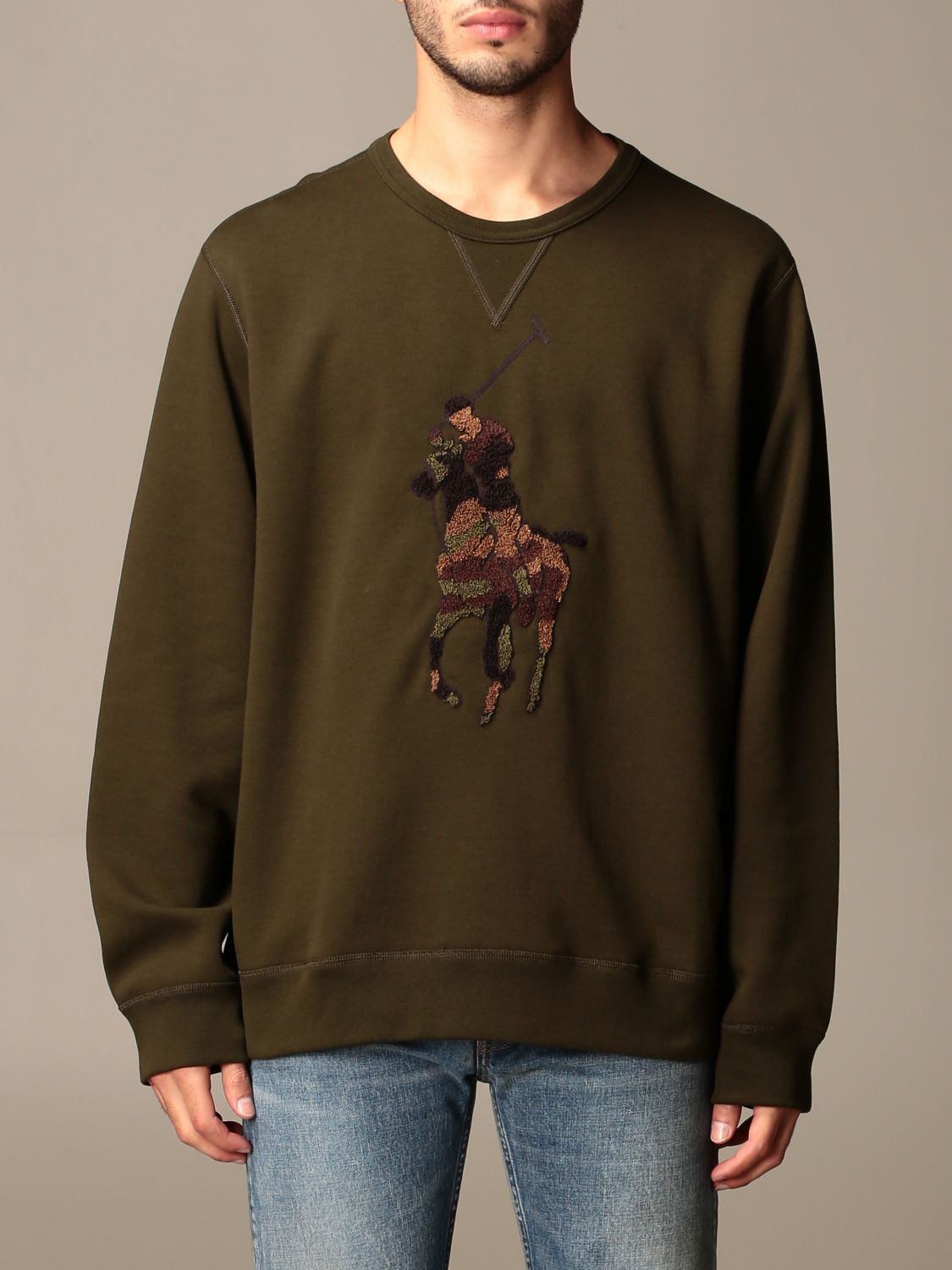 ralph lauren olive jumper