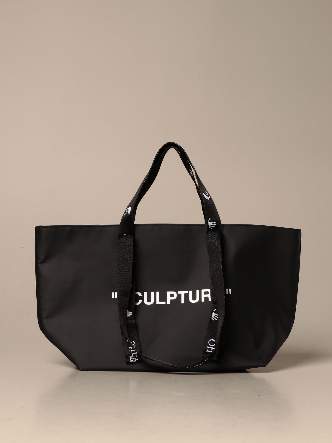 OFF-WHITE: tote bags for women - Black | Off-White tote bags ...