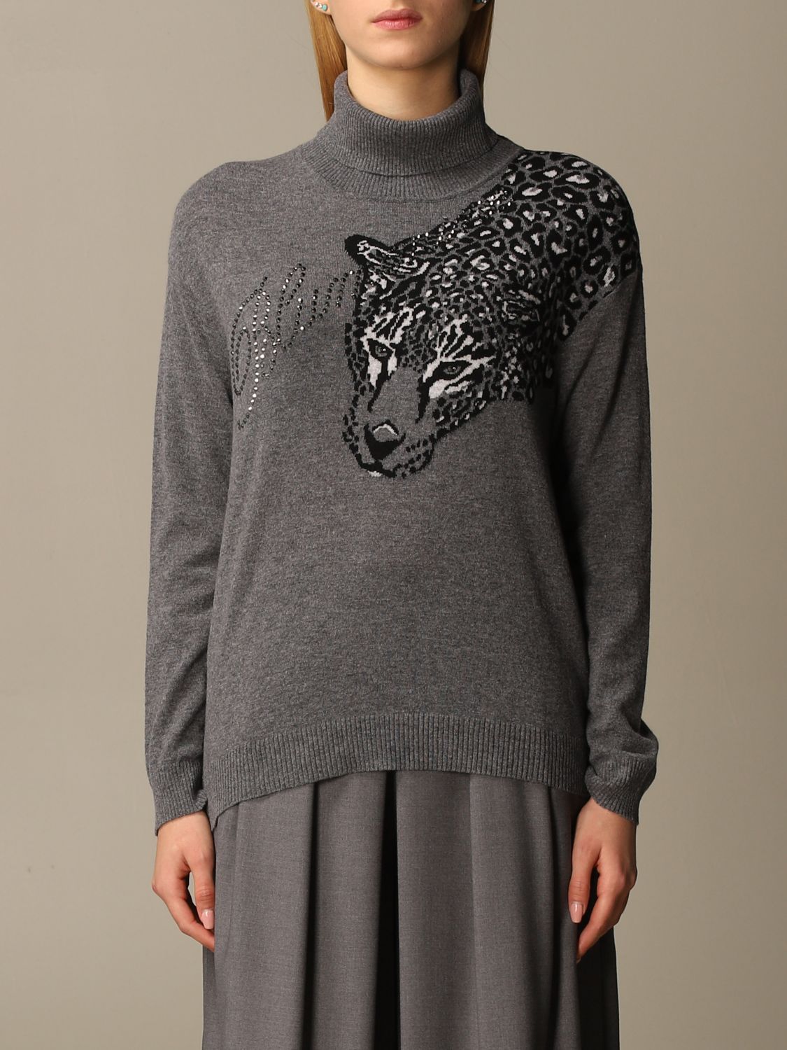 BLUMARINE sweater for woman Grey Blumarine sweater 23824 online at