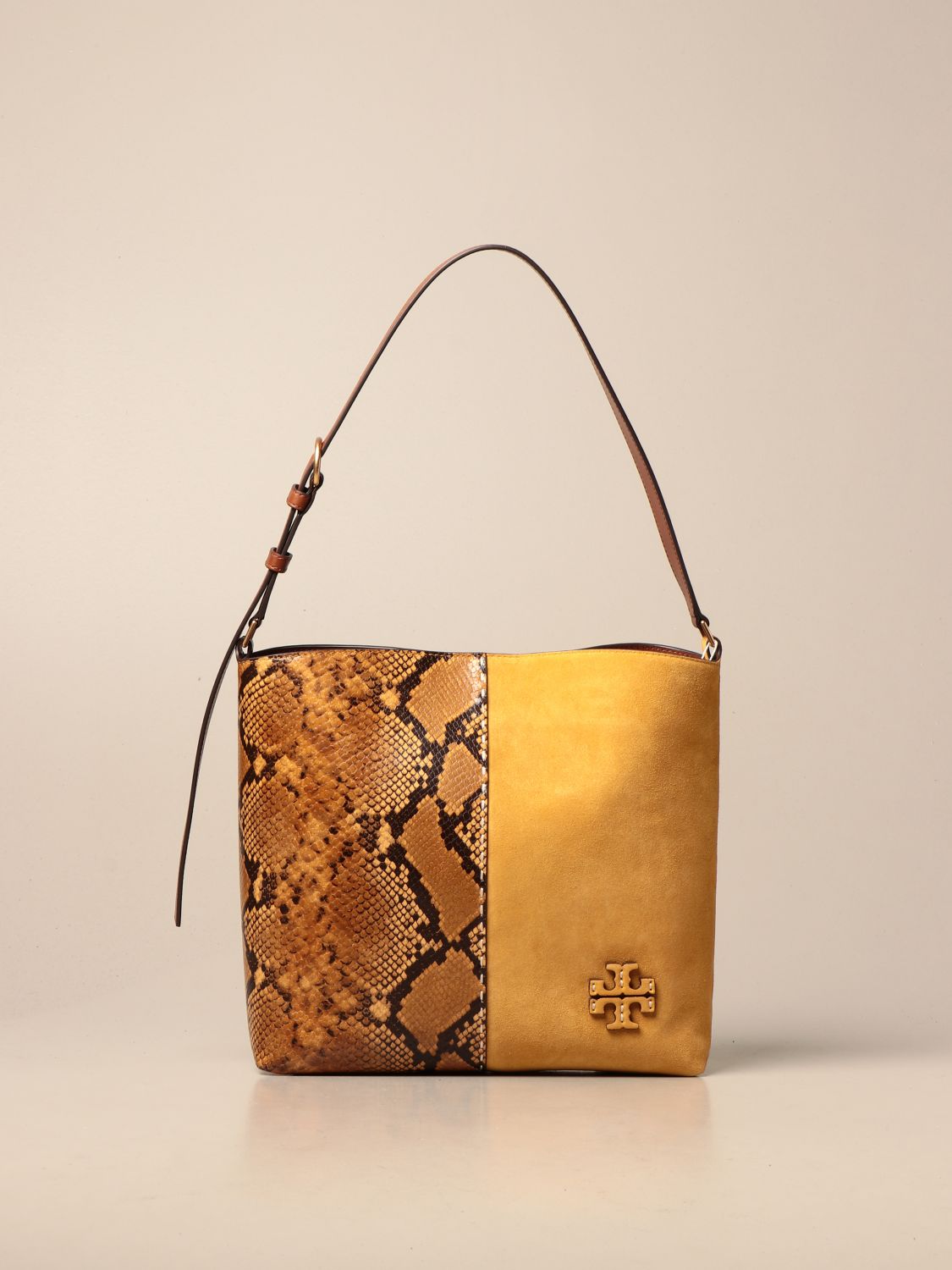 tory burch suede shoulder bag