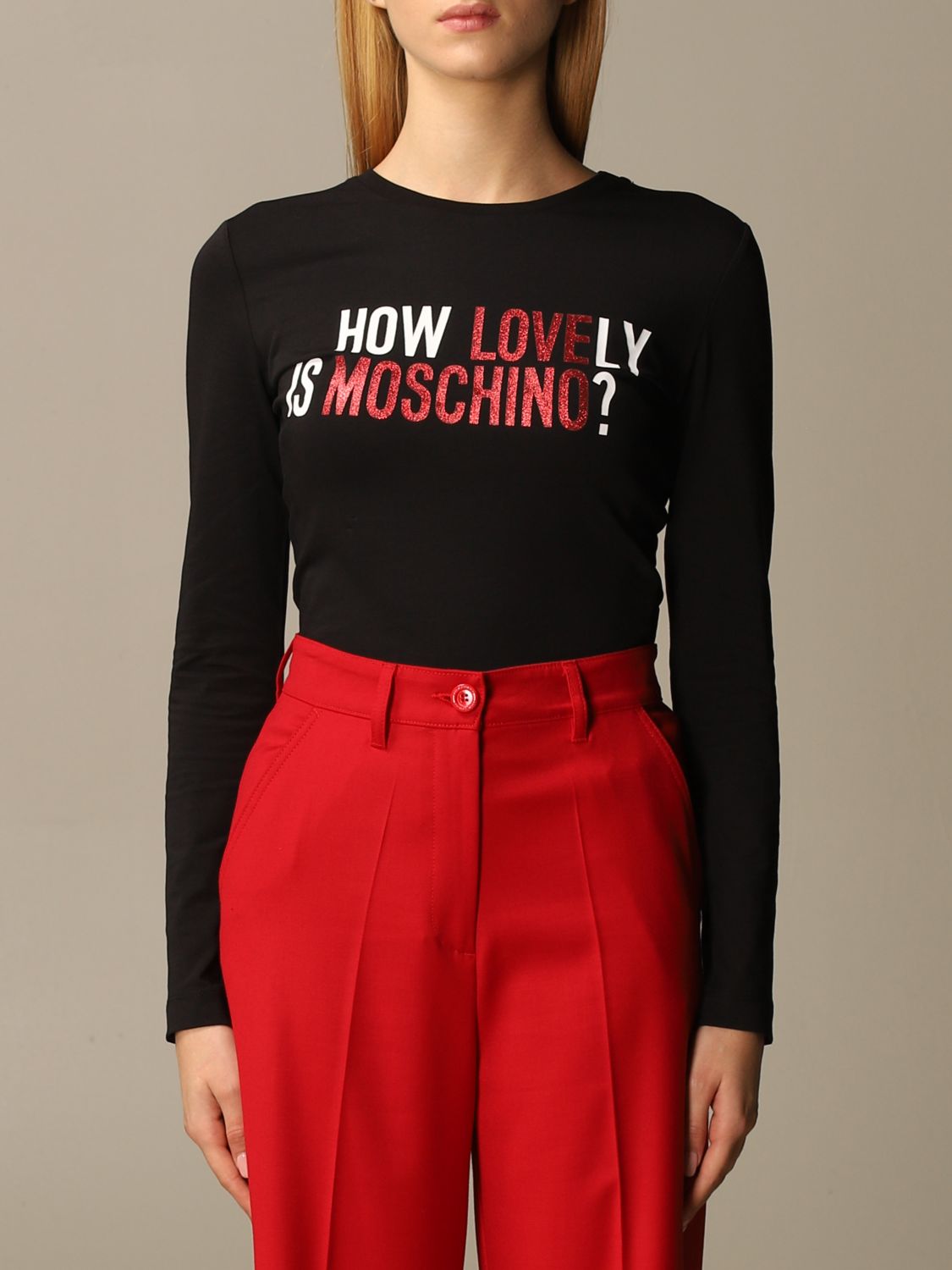 LOVE MOSCHINO jumper for women Black Love Moschino jumper W4G5214