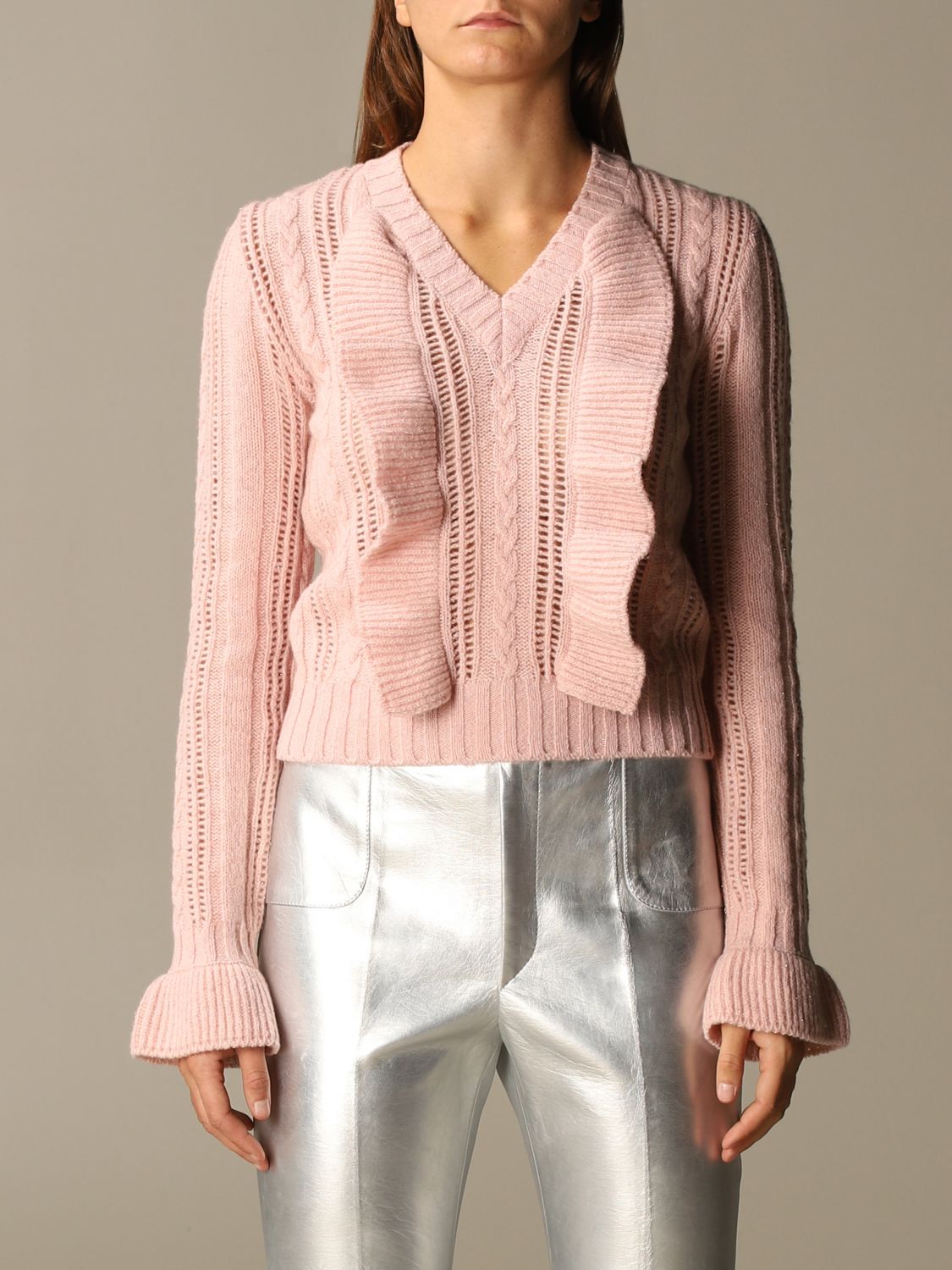 philosophy pink sweater