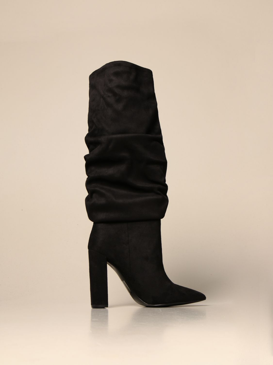 Frenesí Rodeado promesa Steve Madden Outlet: boot in synthetic suede - Black | Steve Madden boots  SLOUCH online on GIGLIO.COM