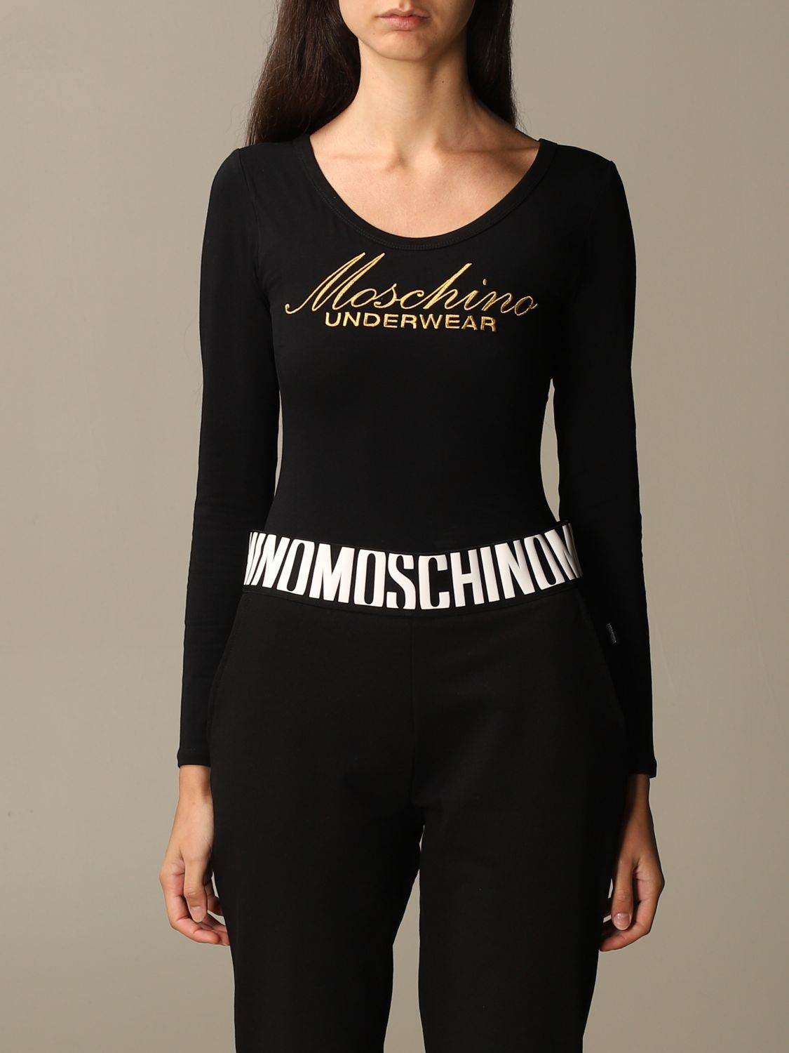 Moschino Underwear Outlet body for woman Black Moschino Underwear