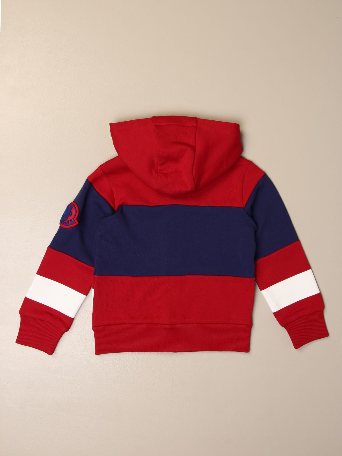 red moncler sweatshirt