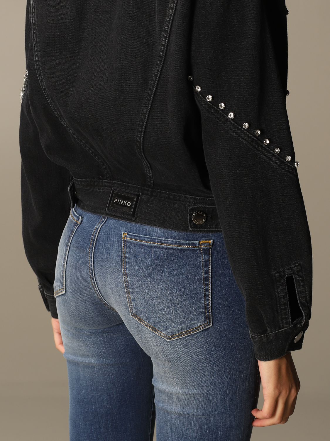 PINKO: Jacket women - Grey | Jacket Pinko 1J10HP-Y647 GIGLIO.COM