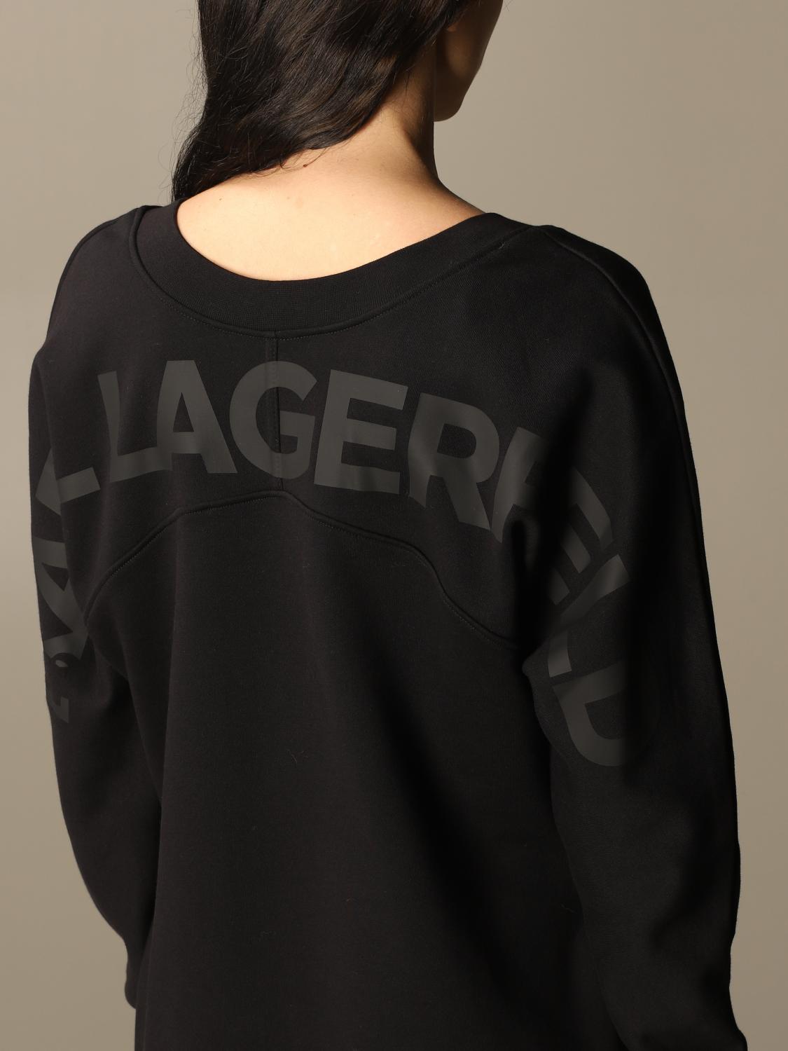 Kleid Damen Karl Lagerfeld Kleid Karl Lagerfeld Damen Schwarz Kleid Karl Lagerfeld 6w1364 Giglio De