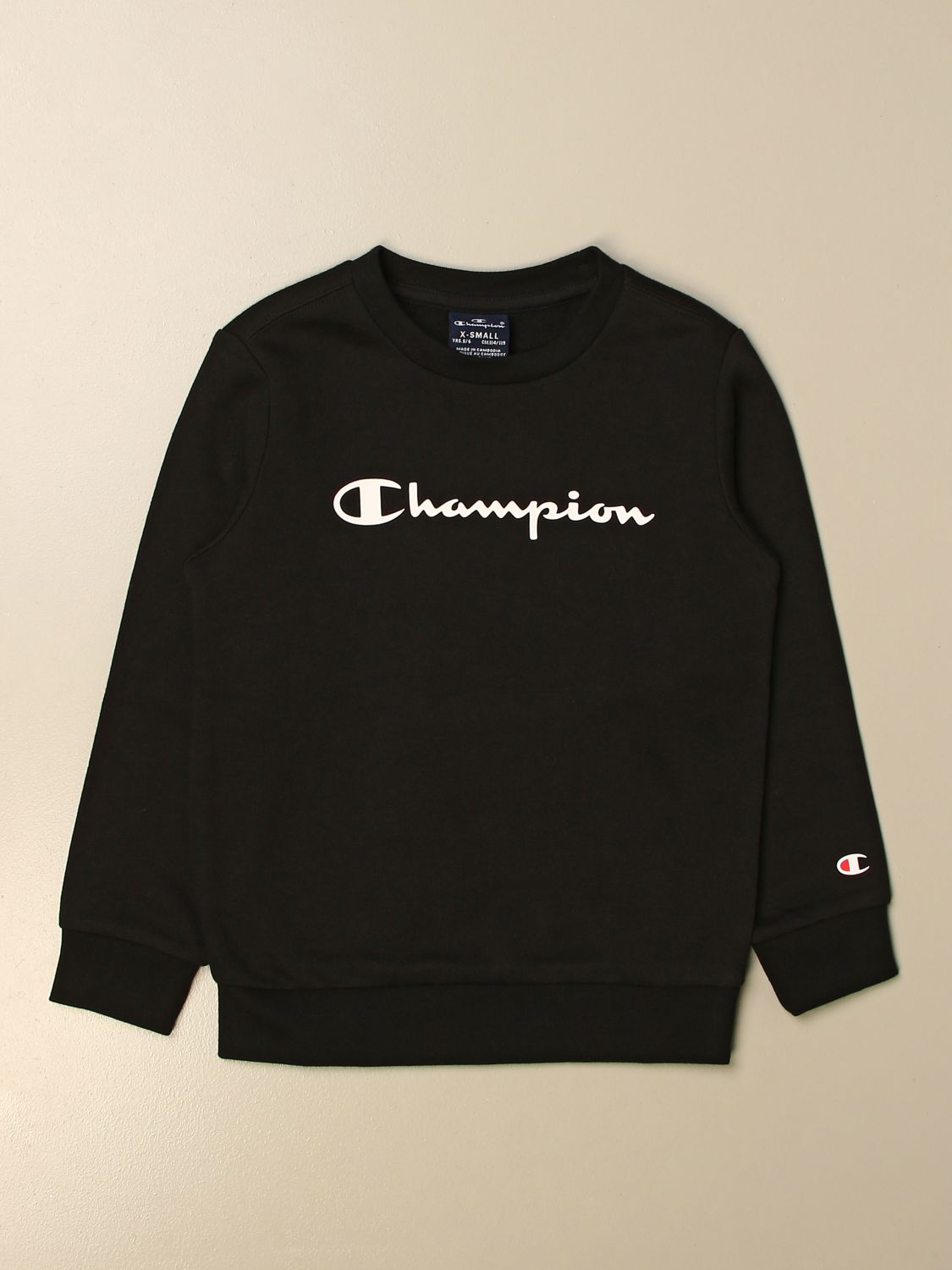 CHAMPION: jumper for boy - Black 1 | Champion jumper 305360 online on ...