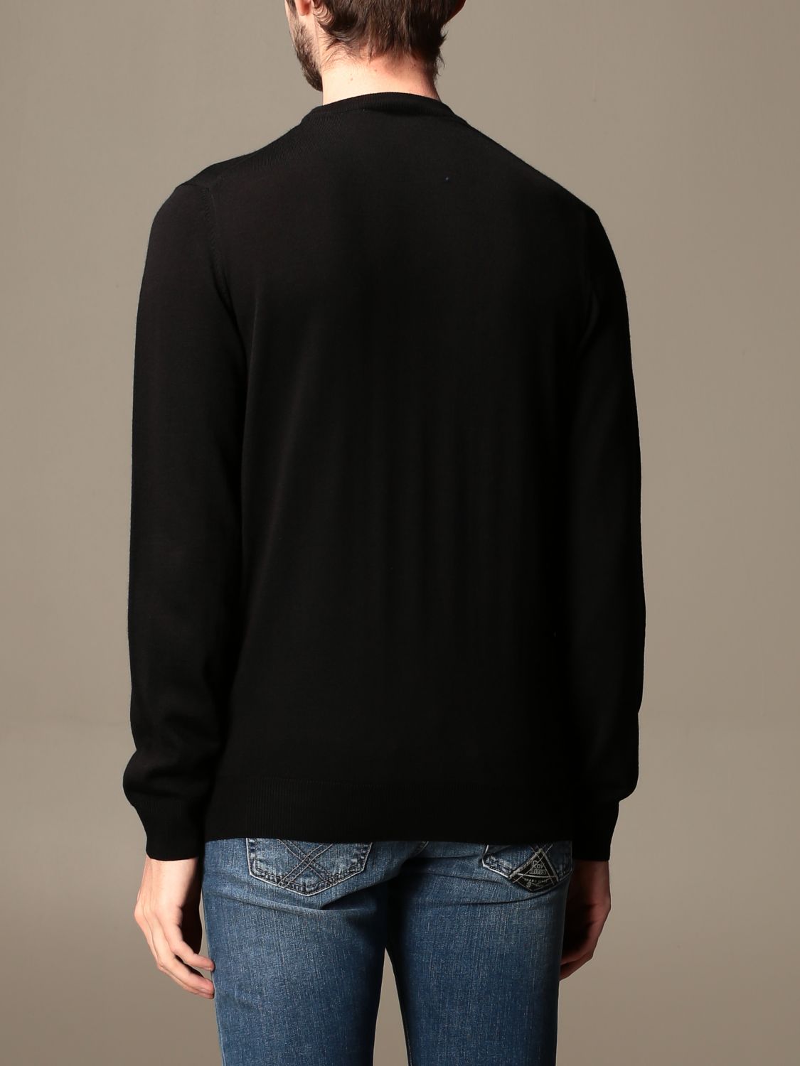 lacoste black crew neck