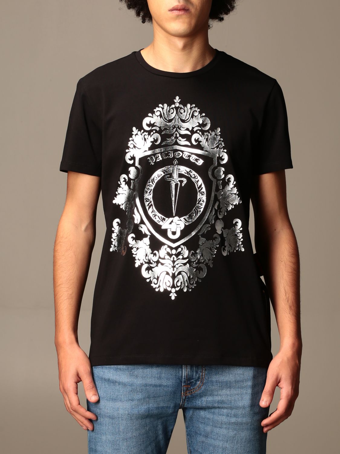 Paciotti Outlet: t-shirt for men - Black | Paciotti t-shirt ZAA1229 ...