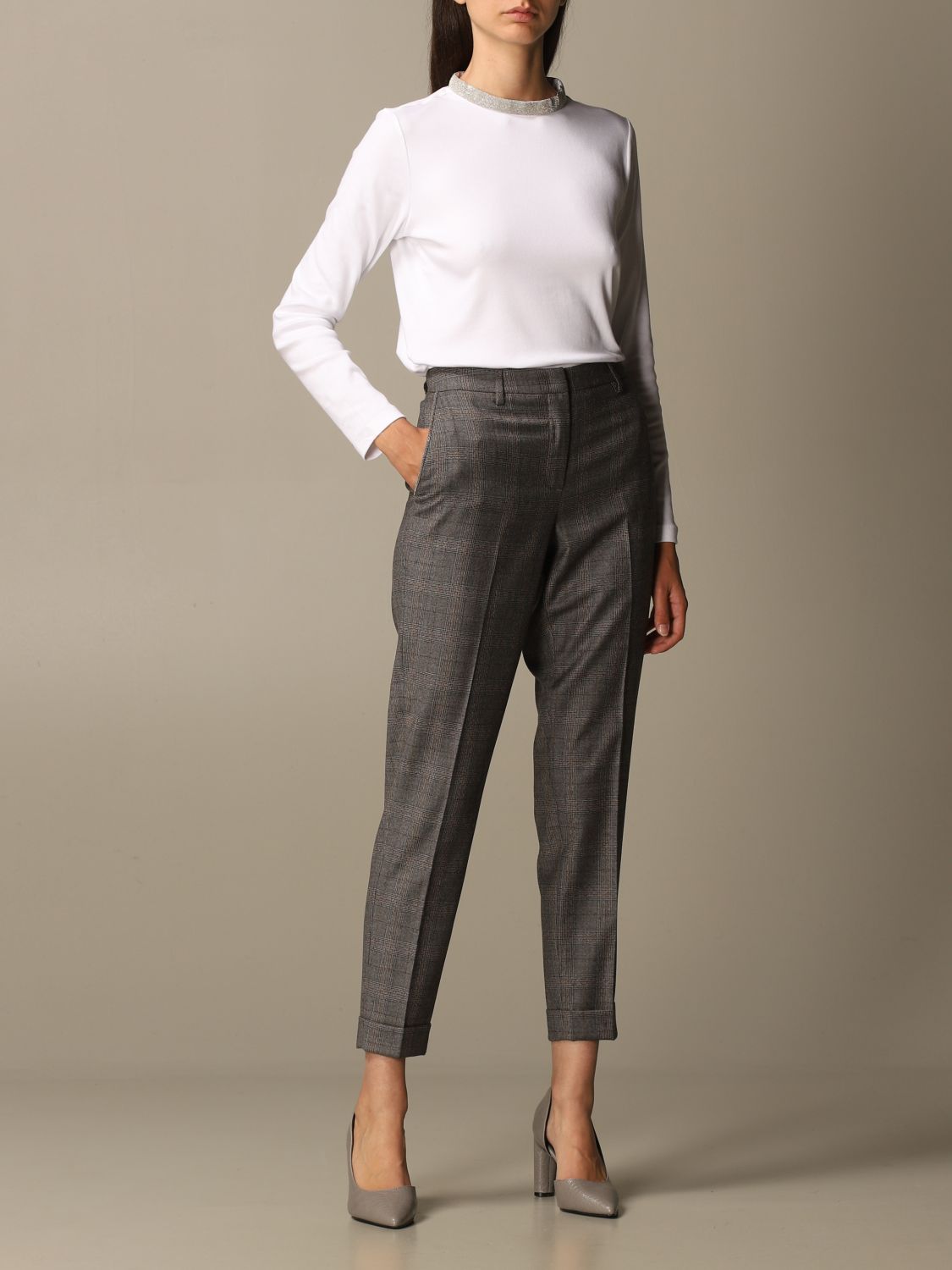 Fabiana Filippi Outlet: pants for woman - Brown | Fabiana Filippi pants