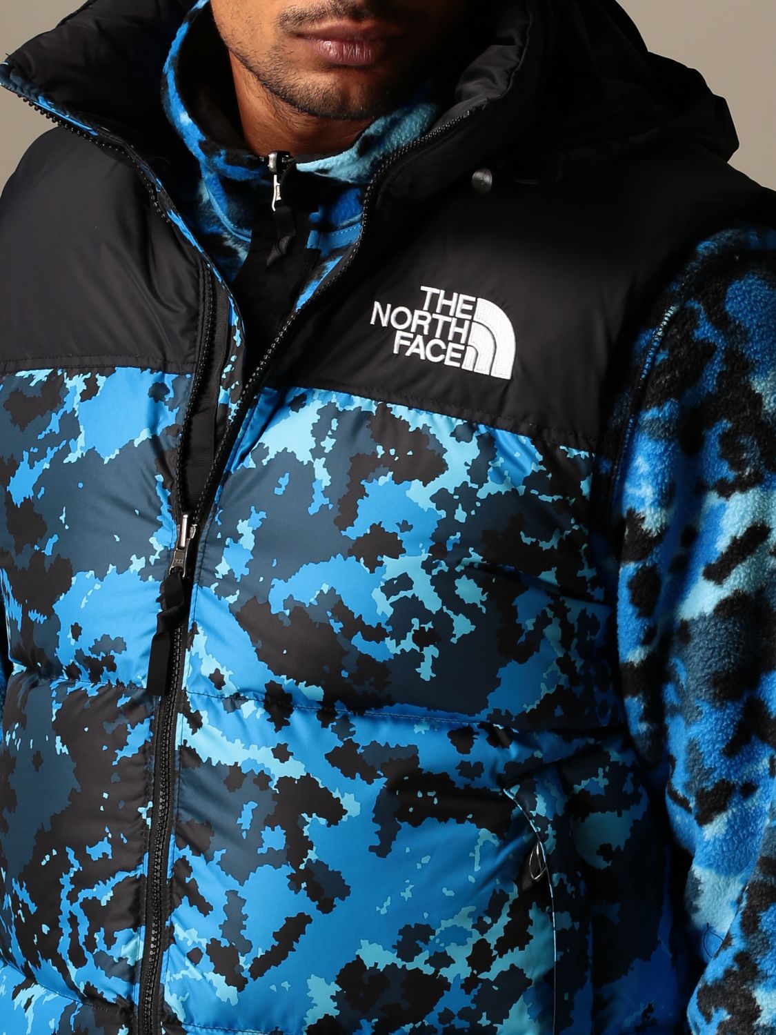 THE NORTH FACE: down vest in camouflage nylon | Suit Vest The North ...