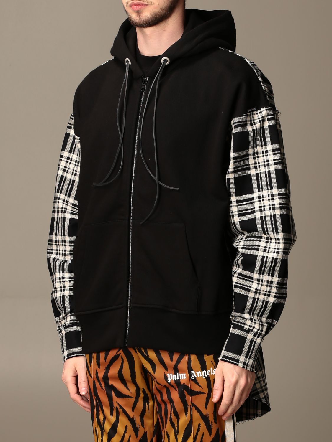 Palm Angels Outlet Sudadera hombre Negro Sudadera Palm Angels