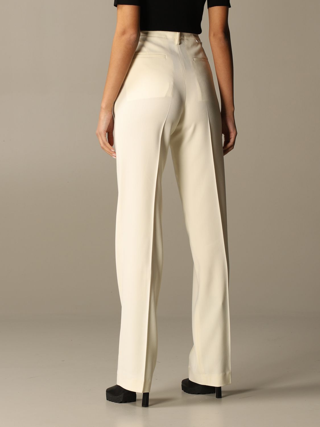 Off-White Outlet: pants for woman - Beige | pants online on GIGLIO.COM