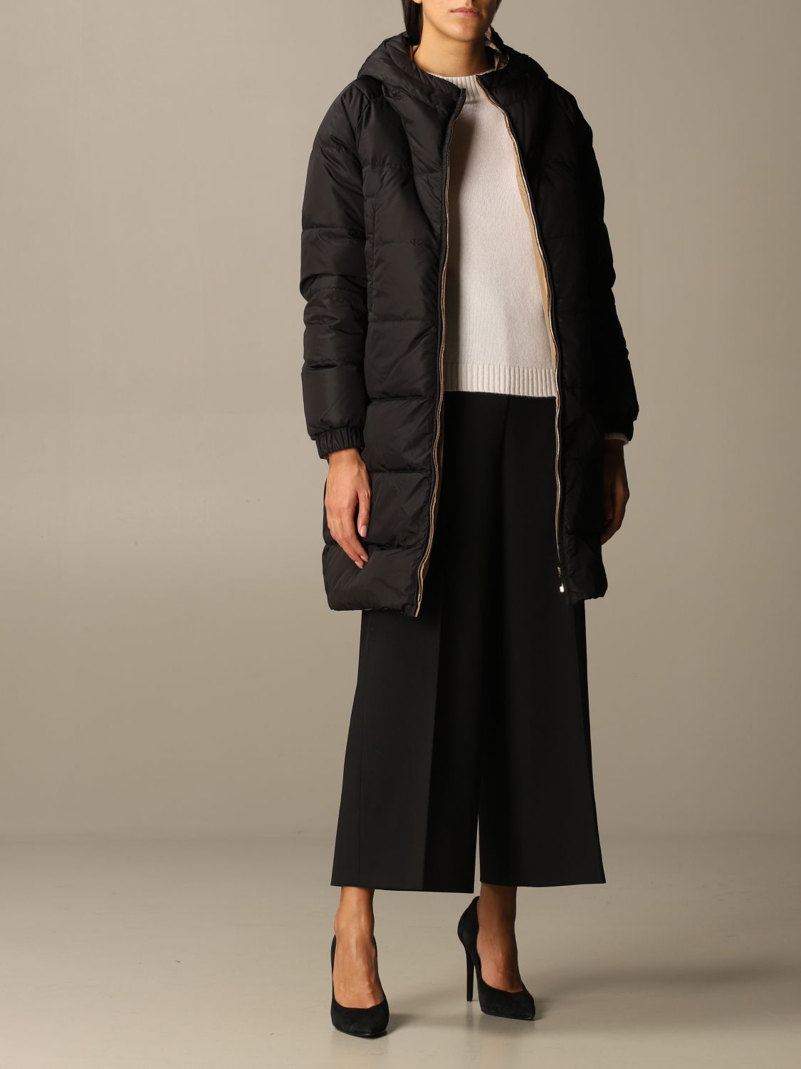 Reversible Max Mara nylon jacket | Jacket Max Mara Women Black | Jacket