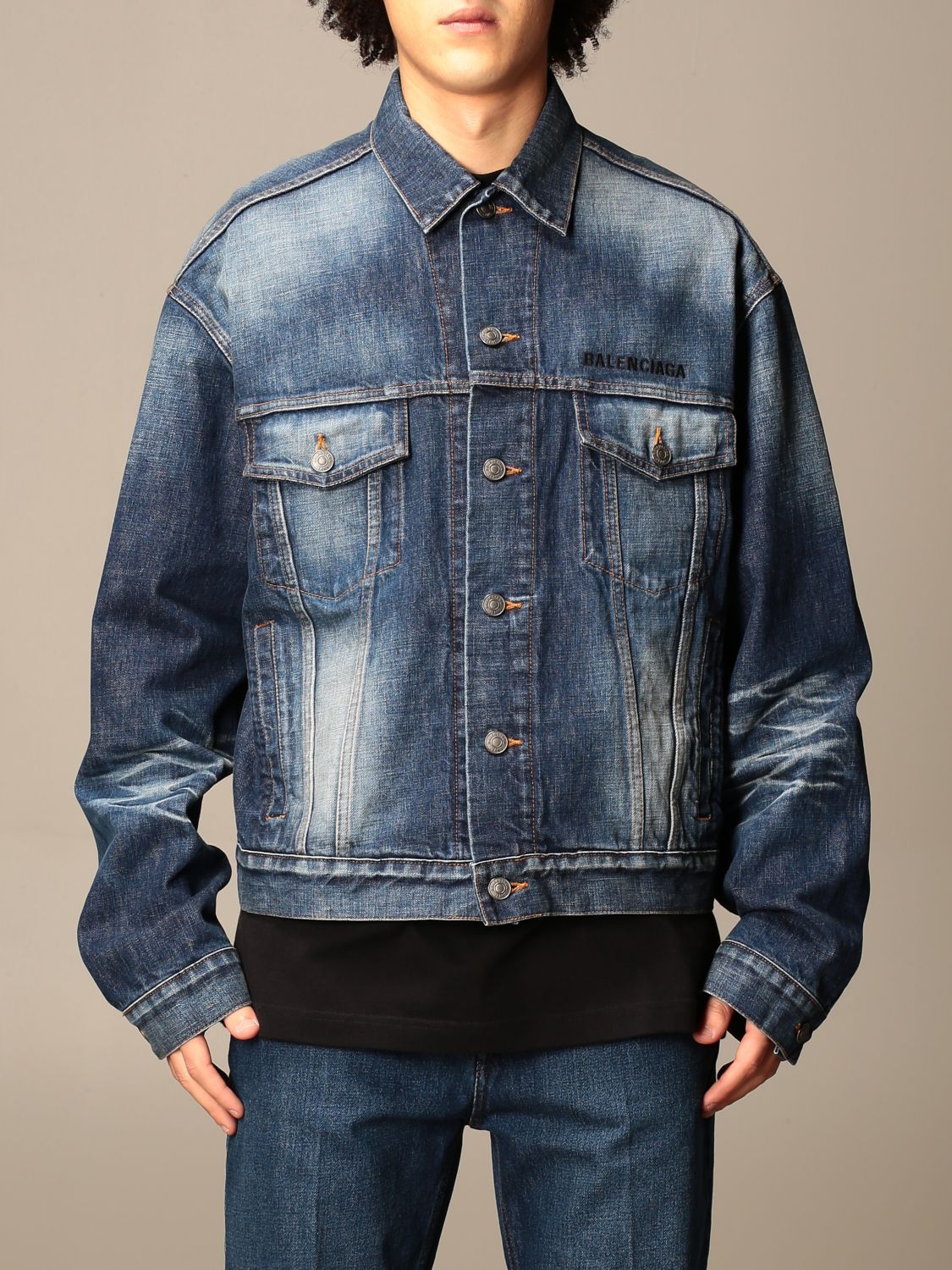 balenciaga denim jacket men