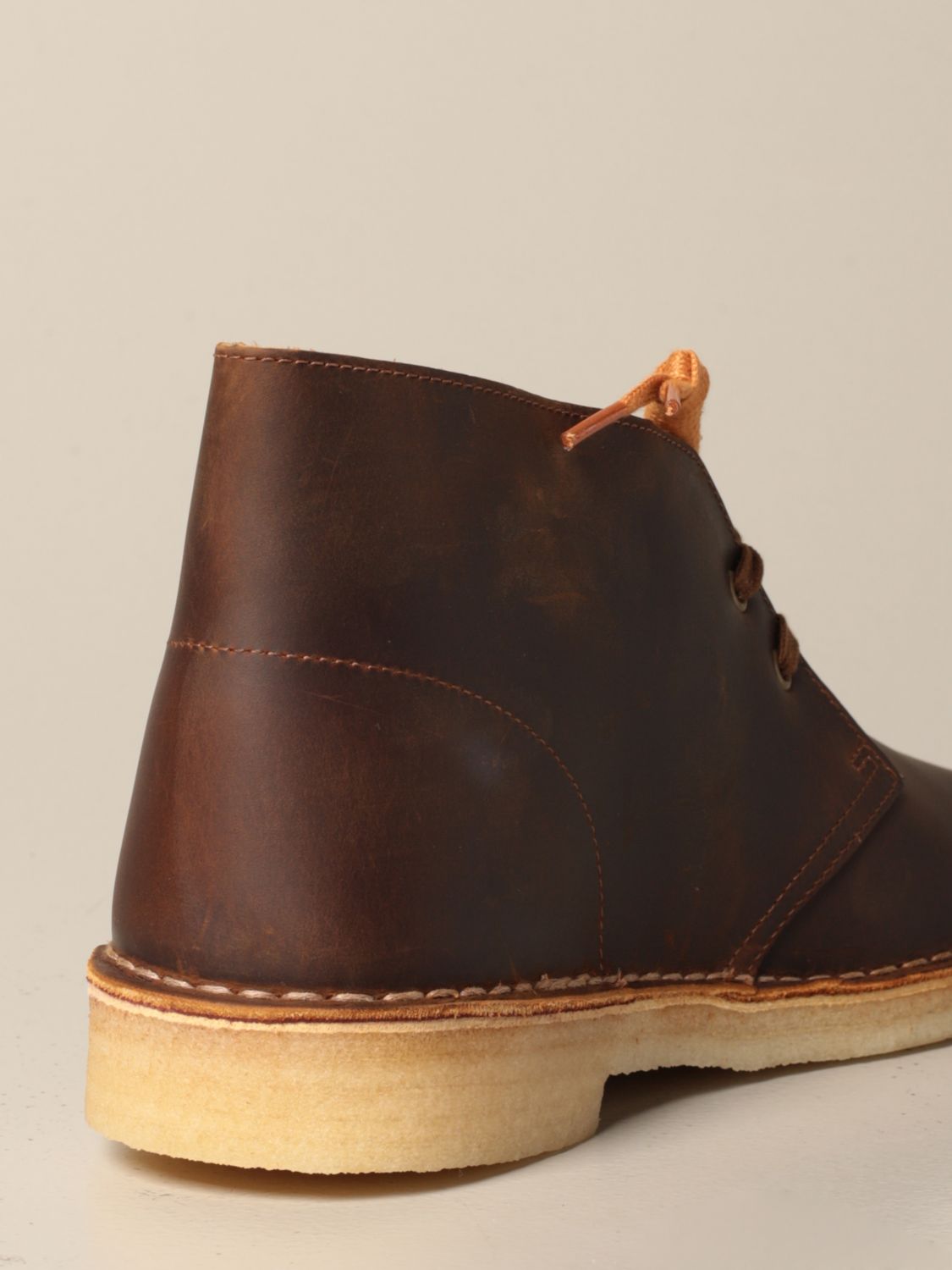 clarks desert boots vintage brown leather