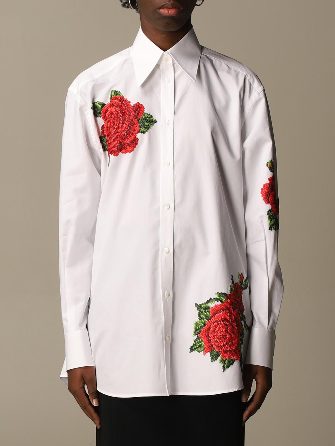 red and white dolce gabbana shirt