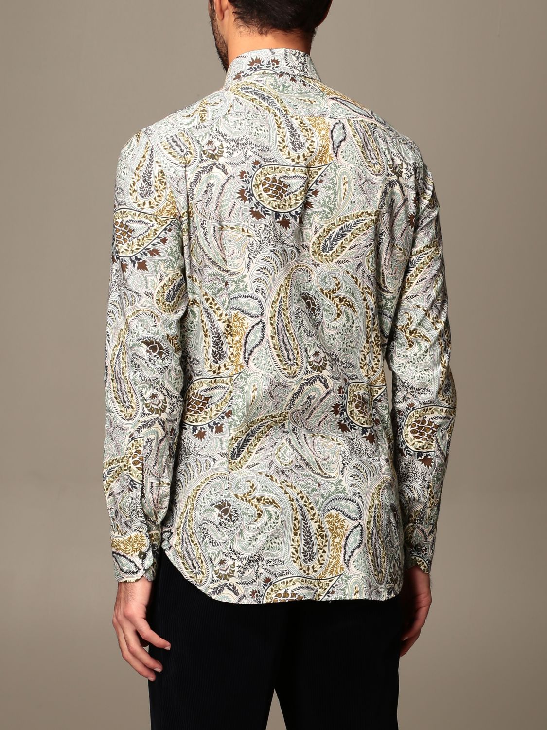 Etro Outlet: shirt in paisley cotton with French collar | Shirt Etro ...