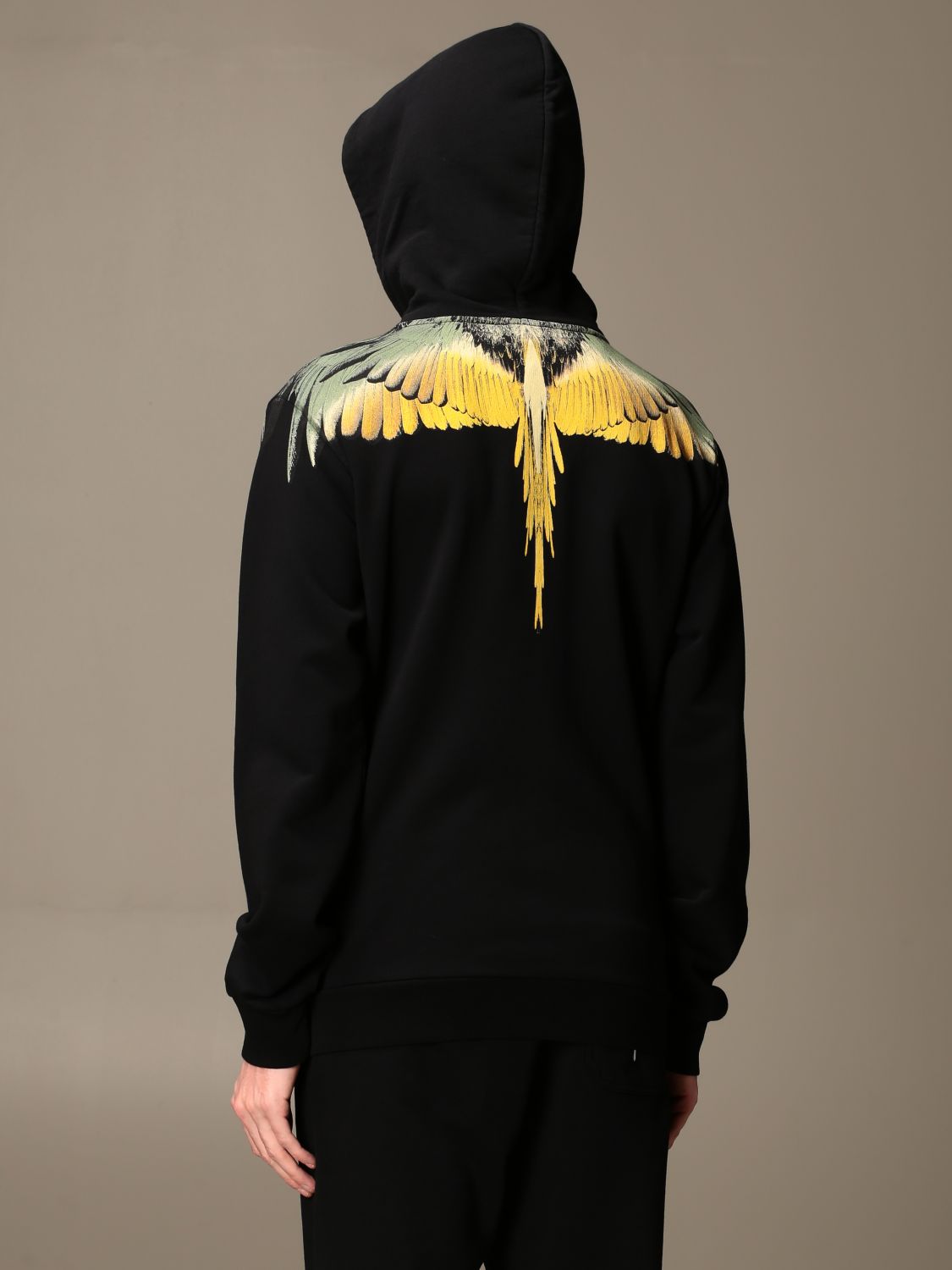 MARCELO BURLON: sweatshirt wings print | Marcelo Burlon Men Black | Sweatshirt Marcelo Burlon GIGLIO.COM