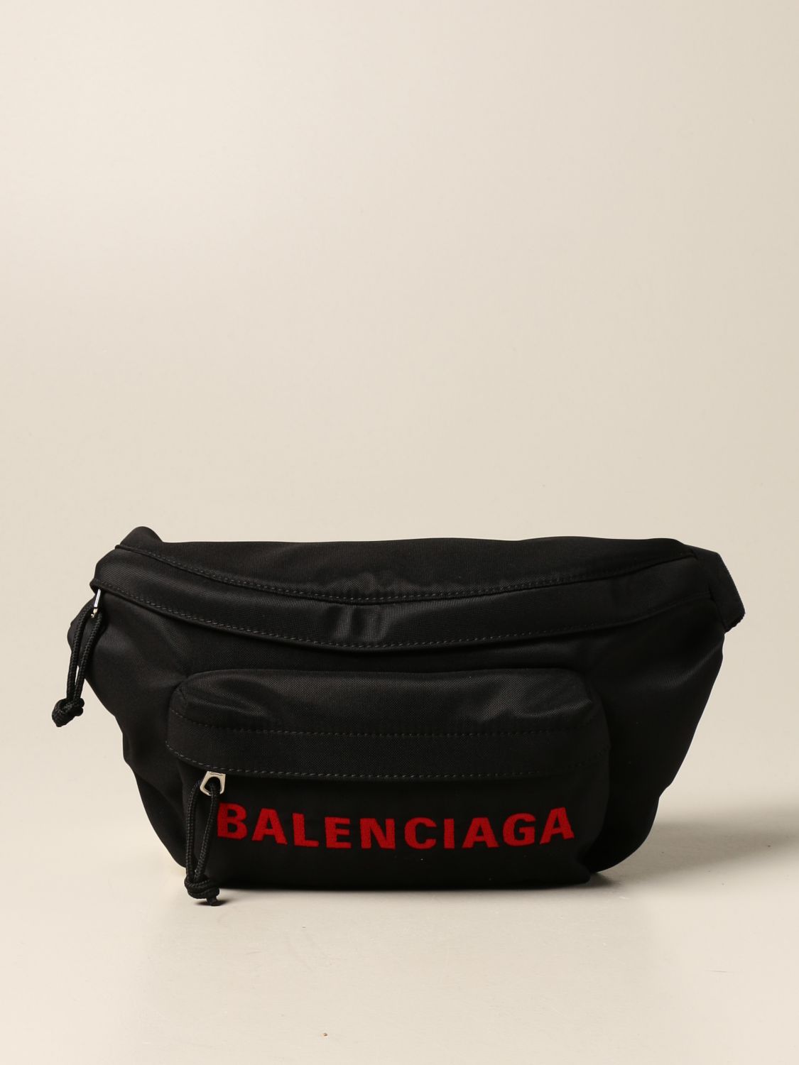 BALENCIAGA: belt bag in recycled nylon with logo | Belt Bag Balenciaga