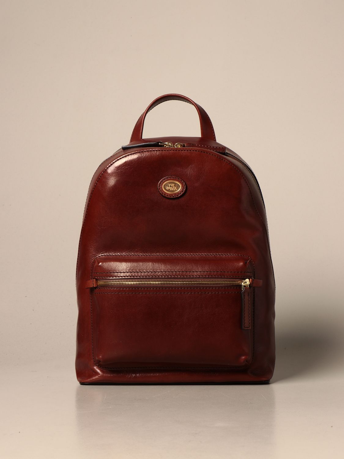 The Bridge Outlet: Story backpack in leather - Brown | backpack 06482001 on GIGLIO.COM
