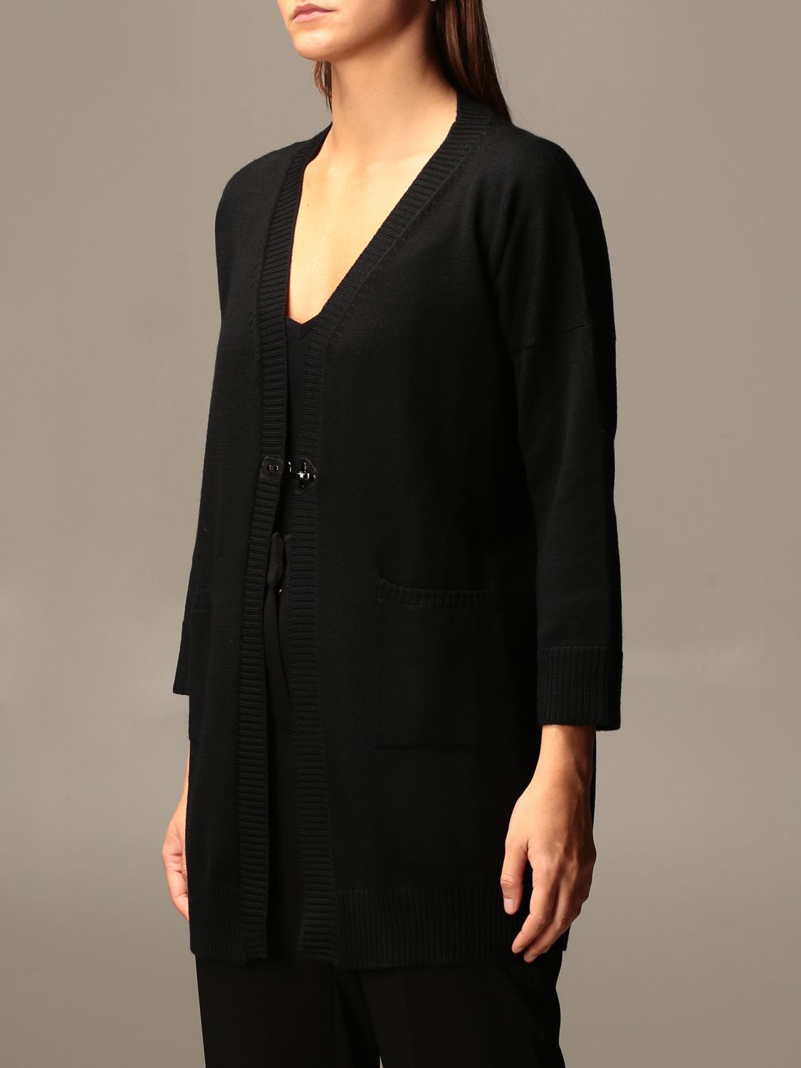 cos black cardigan