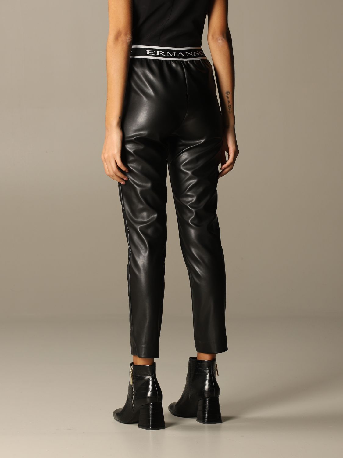 Ermanno Ermanno Scervino Outlet: Pantalone donna - Nero | Pantalone ...