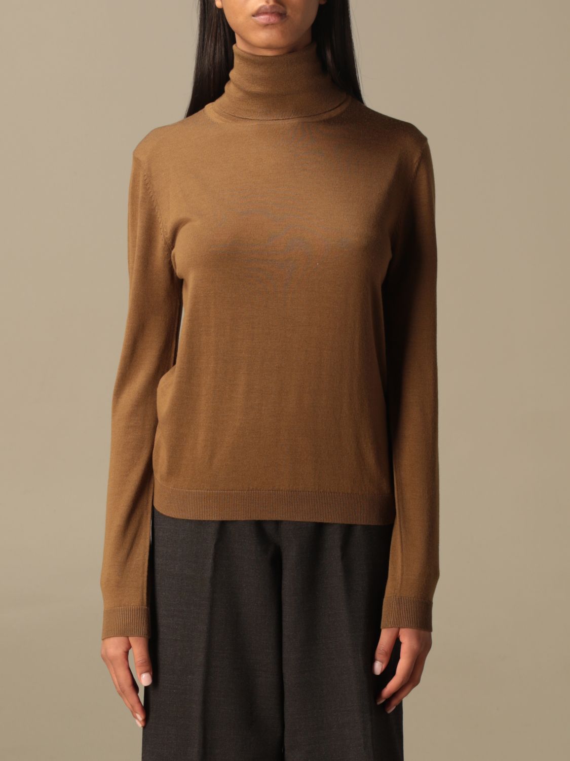 Aspesi Outlet: Maglia donna - Cammello | Maglia Aspesi 4083 4967 GIGLIO.COM