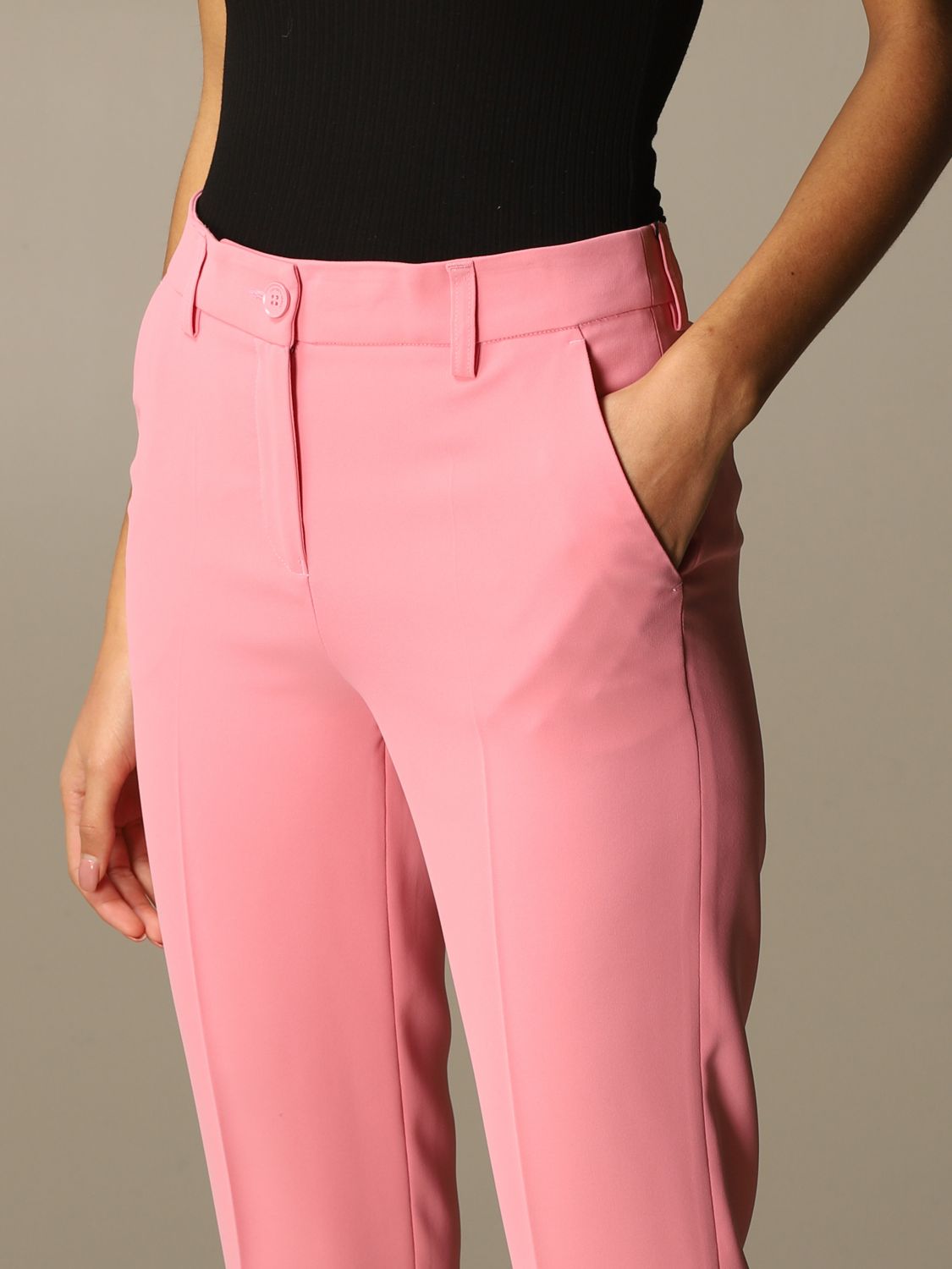 pink armani pants