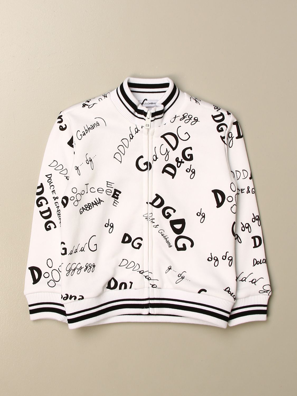 dolce and gabbana white jumper