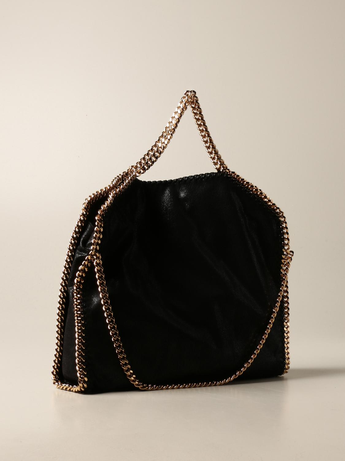 STELLA MCCARTNEY Falabella shoulder bag with chain Black Shoulder Bag Stella Mccartney