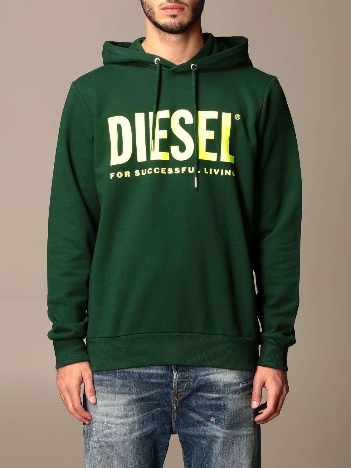 DIESEL: Jumper men - Black 1 | Sweatshirt Diesel 00SAQJ 0BAWT GIGLIO.COM